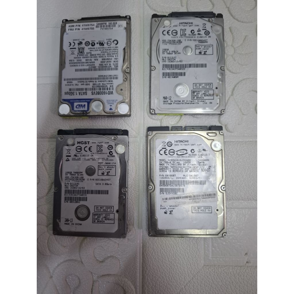 Hardisk laptop 2,5inch 160 gb  sata normal second