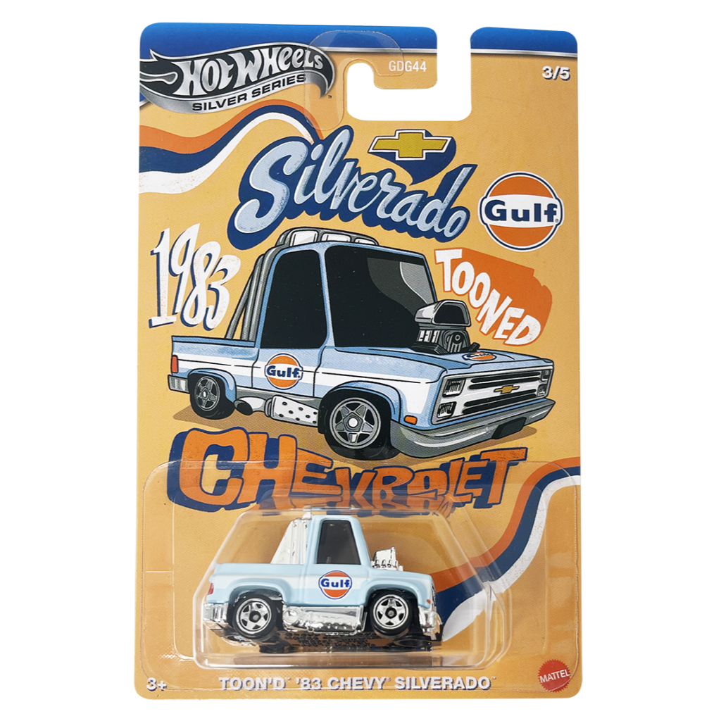 Hotwheels Silver Series Gulf Tooned Chevy Silverado
