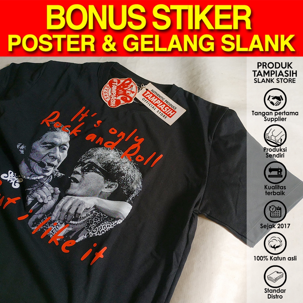 KAKA BIMBIM - HITAM - LENGAN PENDEK - 100% ORIGINAL MADE IN SLANKERS - BAJU KAOS SLANK - TAMPIASIH S