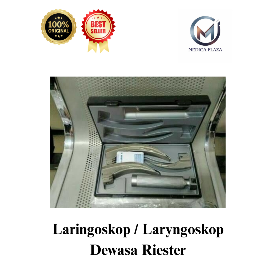 Laryngoscope Dewasa Set Lengkap | Training Kit Edukasi THT Premium