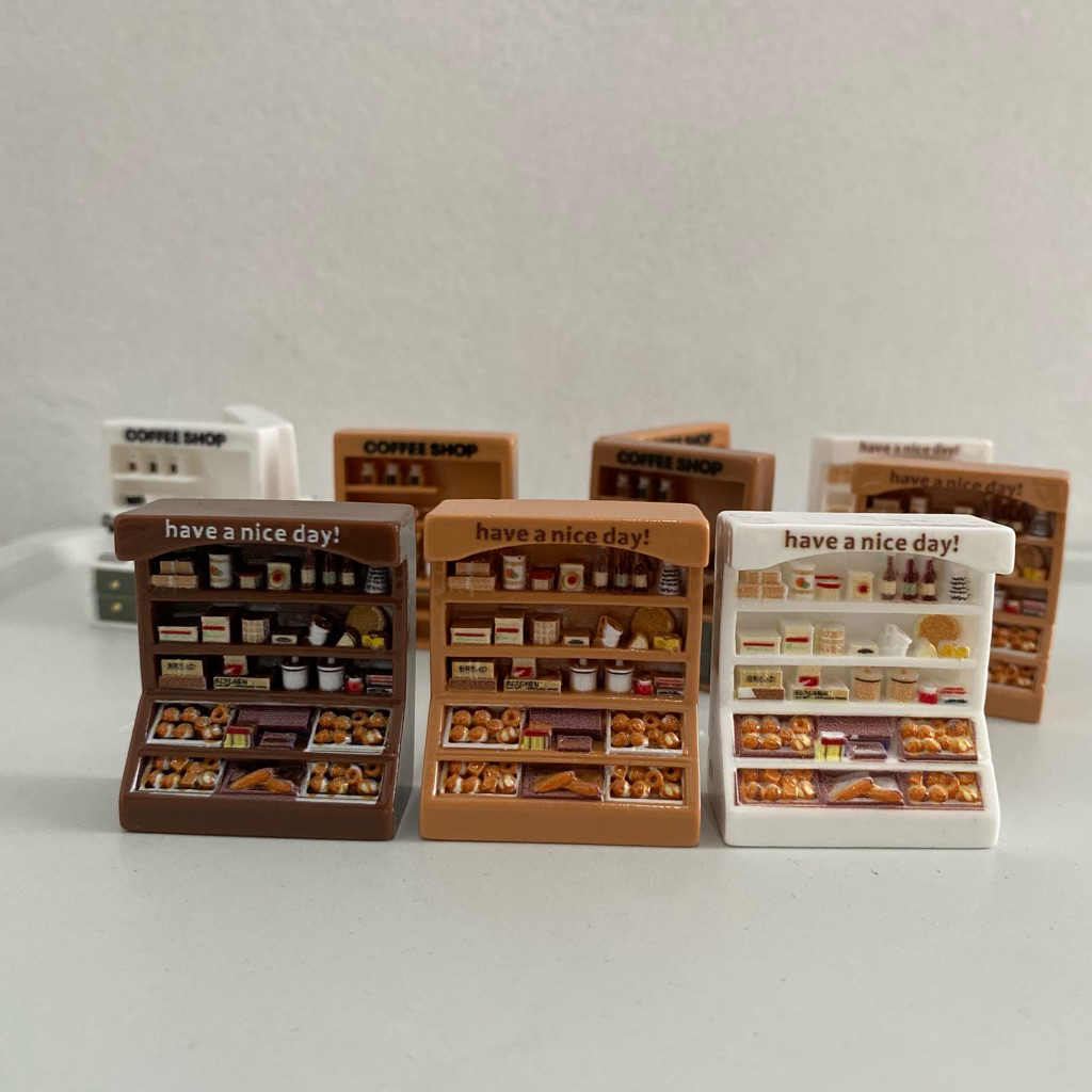 MAINAN ANAK MINIATUR LEMARI RAK MAKANAN MINI FIGURE CLAY CUSTOM