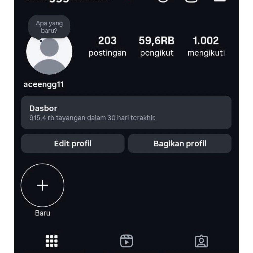 AKUN INSTAGRAM AKTIF FOLLOWERS REAL