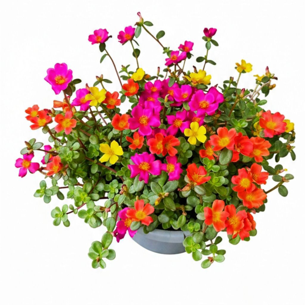 Tanaman Hias Bunga Krokot duna Multicolor Rimbun penyerap racun Bunga Krokot duna Bunga Selapis