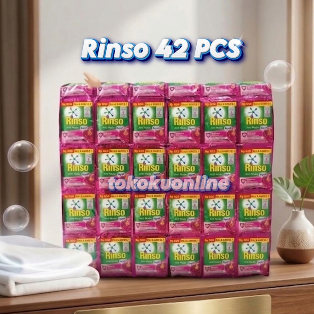 Rinso Cair 42 Sachet Rinso Ecer 500