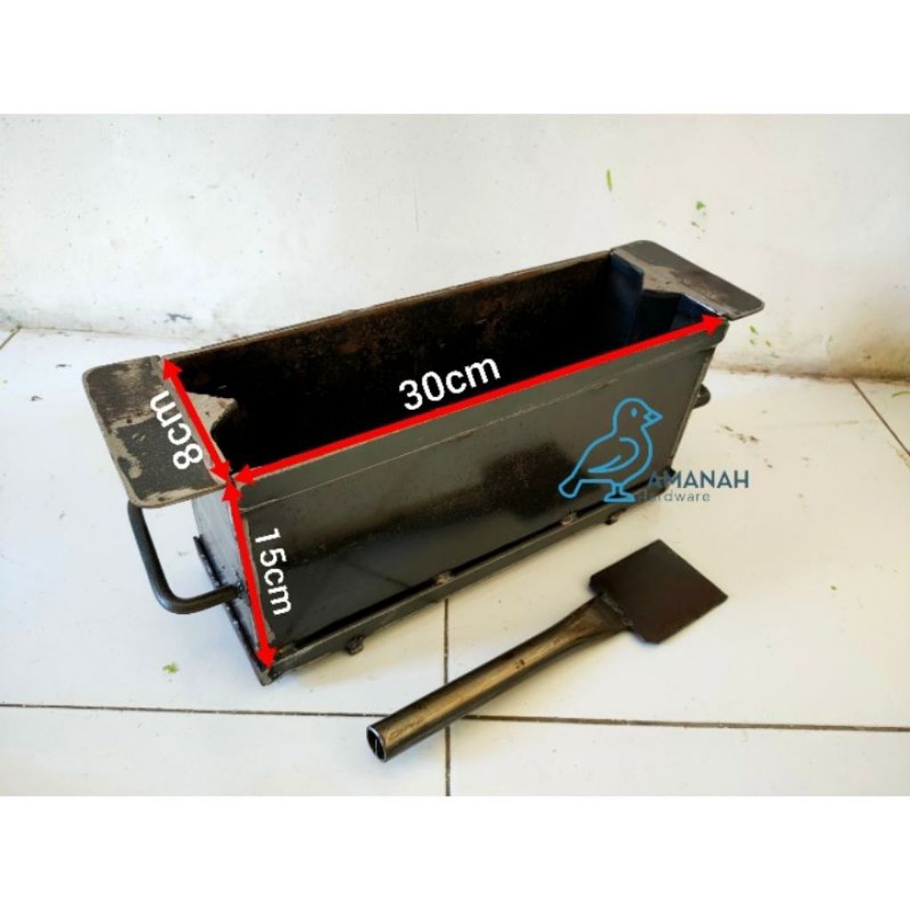 cetakan batako tipe engsel bahan tebal 3mm