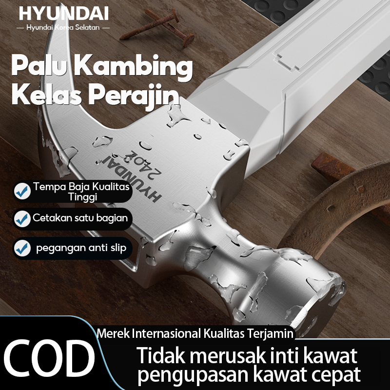 HYUNDAI Palu cakar baja karbon - palu cakar 8 oz, 16 oz, 20 oz, 24 oz - Palu cakar baja karbon yang 