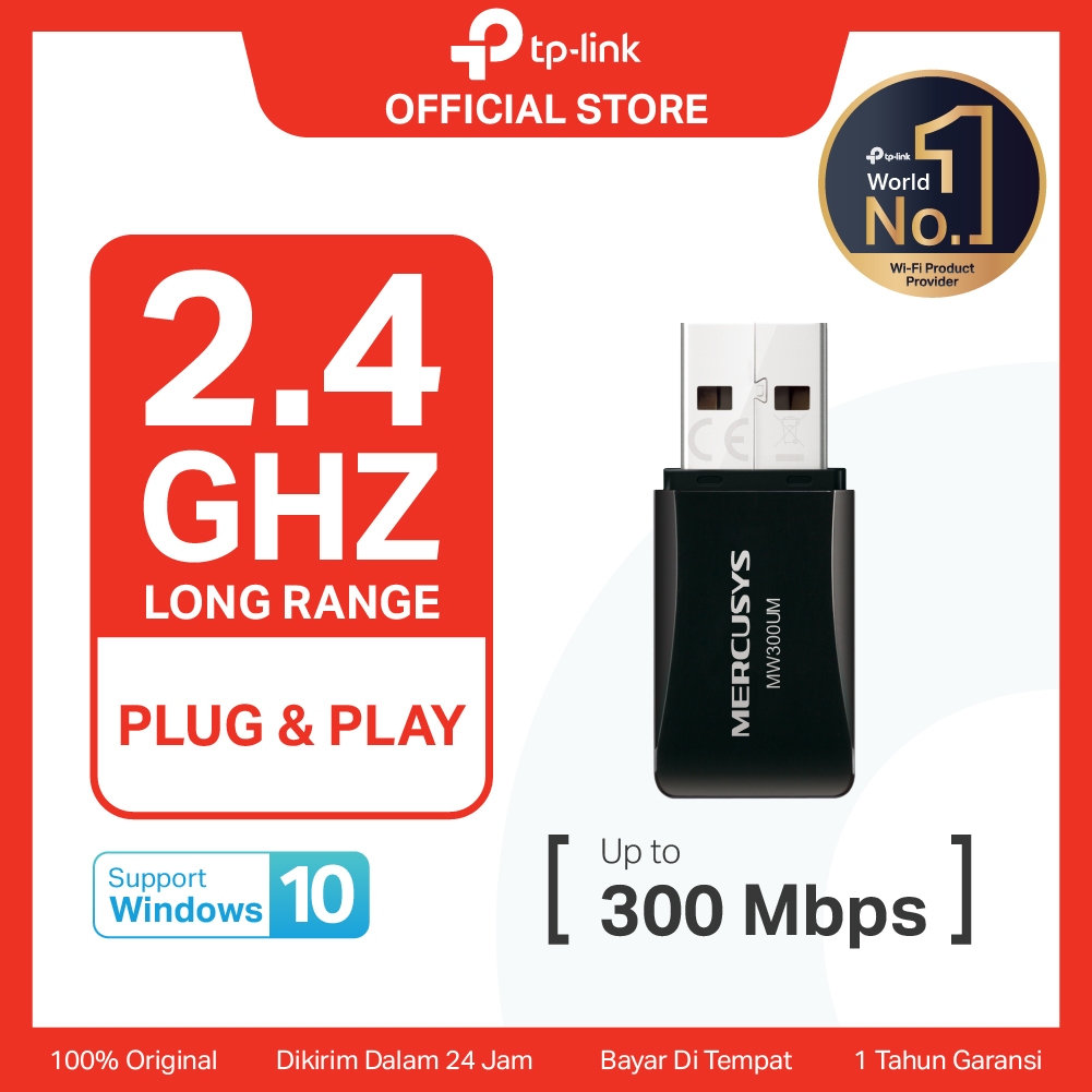 Mercusys MW300UM N300 Wireless Mini USB Adapter tplink