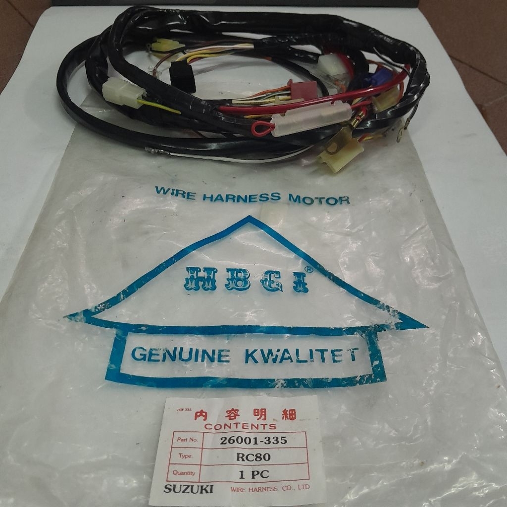 Kabel Body Wire Harness Suzuki RC80 RC 80