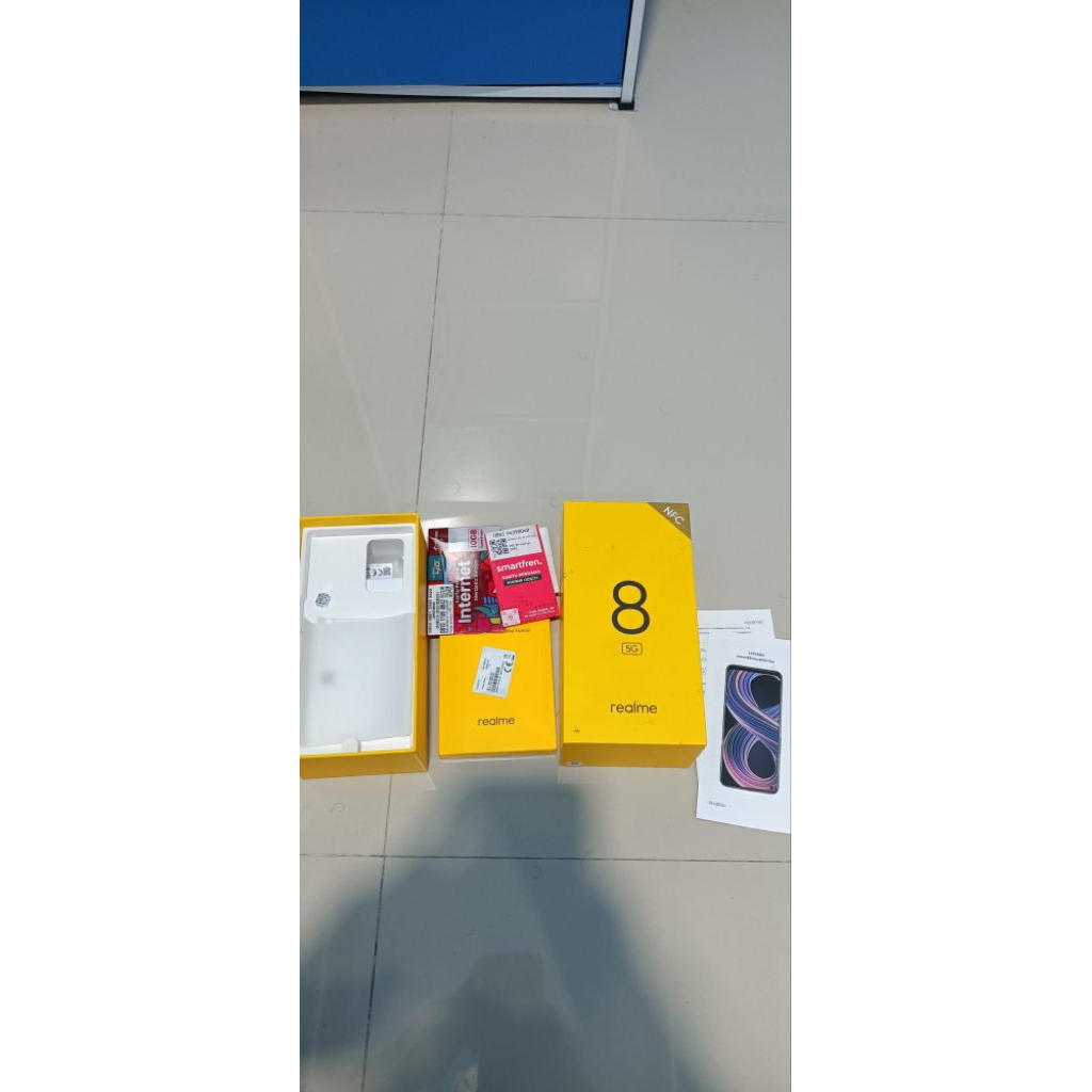 Realme 8 5G 8/128 (Second) Fullset hingga nota dan berfungsi normal semua