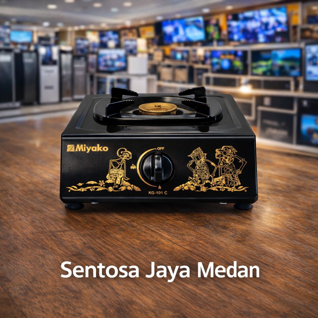Kompor Gas Miyako KG-101C 1 Tungku dengan Burner Kuningan Tebal