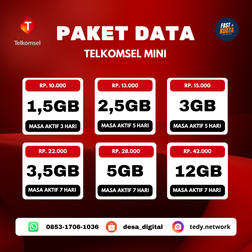 PAKET DATA TELKOMSEL HARIAN