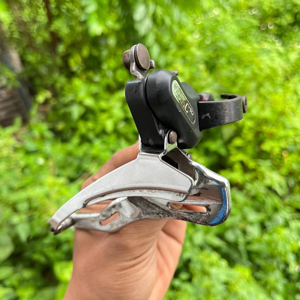 Fd front derrailleur kapalan operan depan sepeda shimano altus C10 japan FD-CT10 vintage