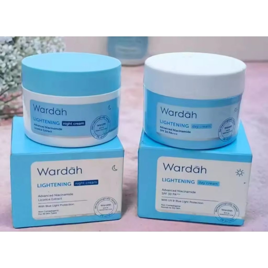 Paket hemat .Wardah. Lightening krim siang.AND.krim malam