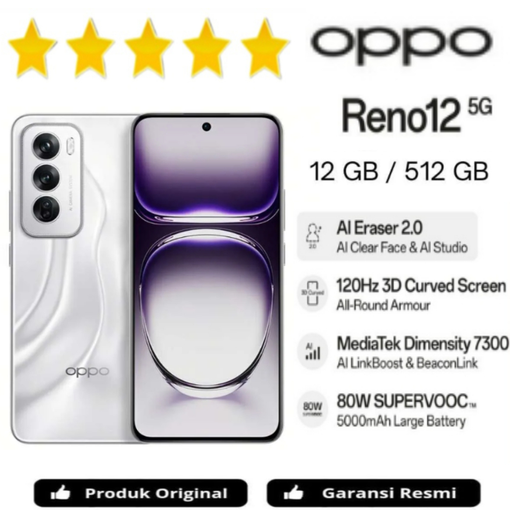 HP OPPO RENO 12 5G 12GB/512GB ORIGINAL
