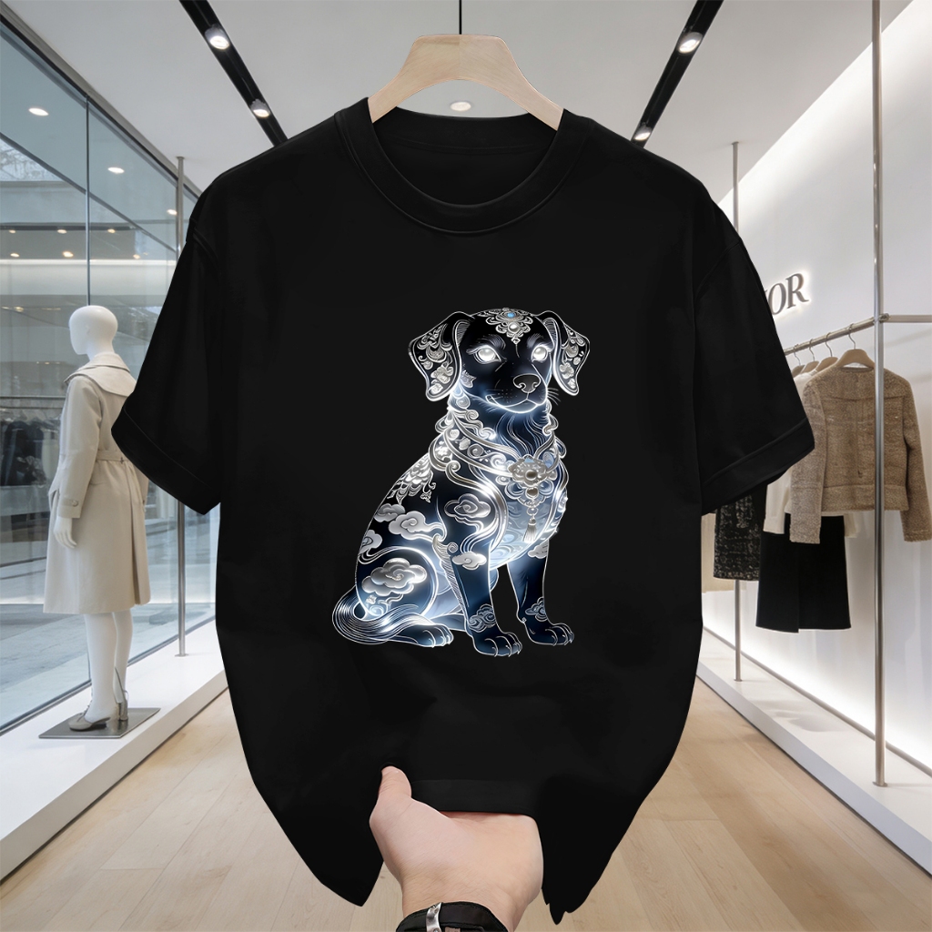 Baju kaos santai pria Musim Panas Cowok Kaos Chinese zodiac