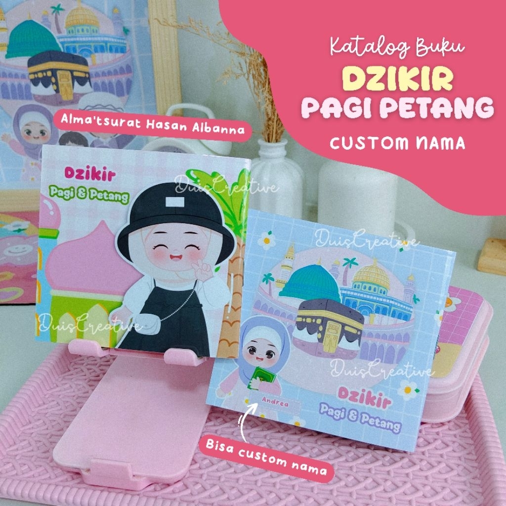 BUKU SAKU DZIKIR PAGI PETANG CUSTOM NAMA