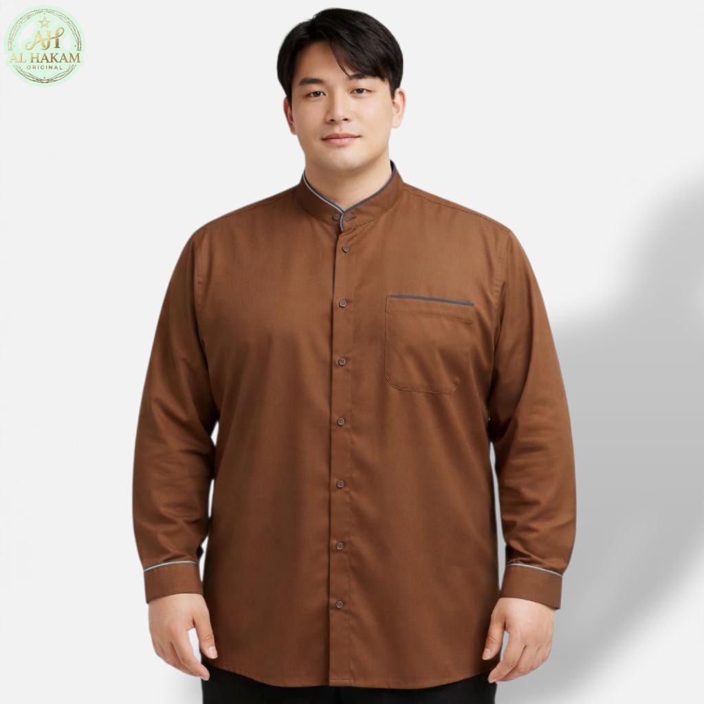 Koko jumbo lengan Panjang xxxl xxxxl 6xl 7xl 5xl Koko Pria Jumbo M L XL 2XL