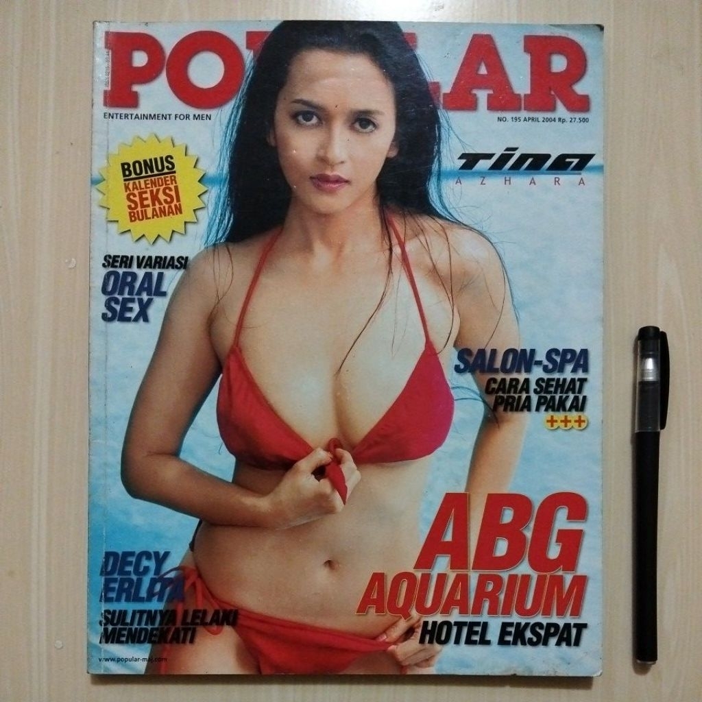 MAJALAH POPULAR - NO.195 APRIL 2004- PLUS POSTER BESAR - Majalah Bekas Murah Original - B14