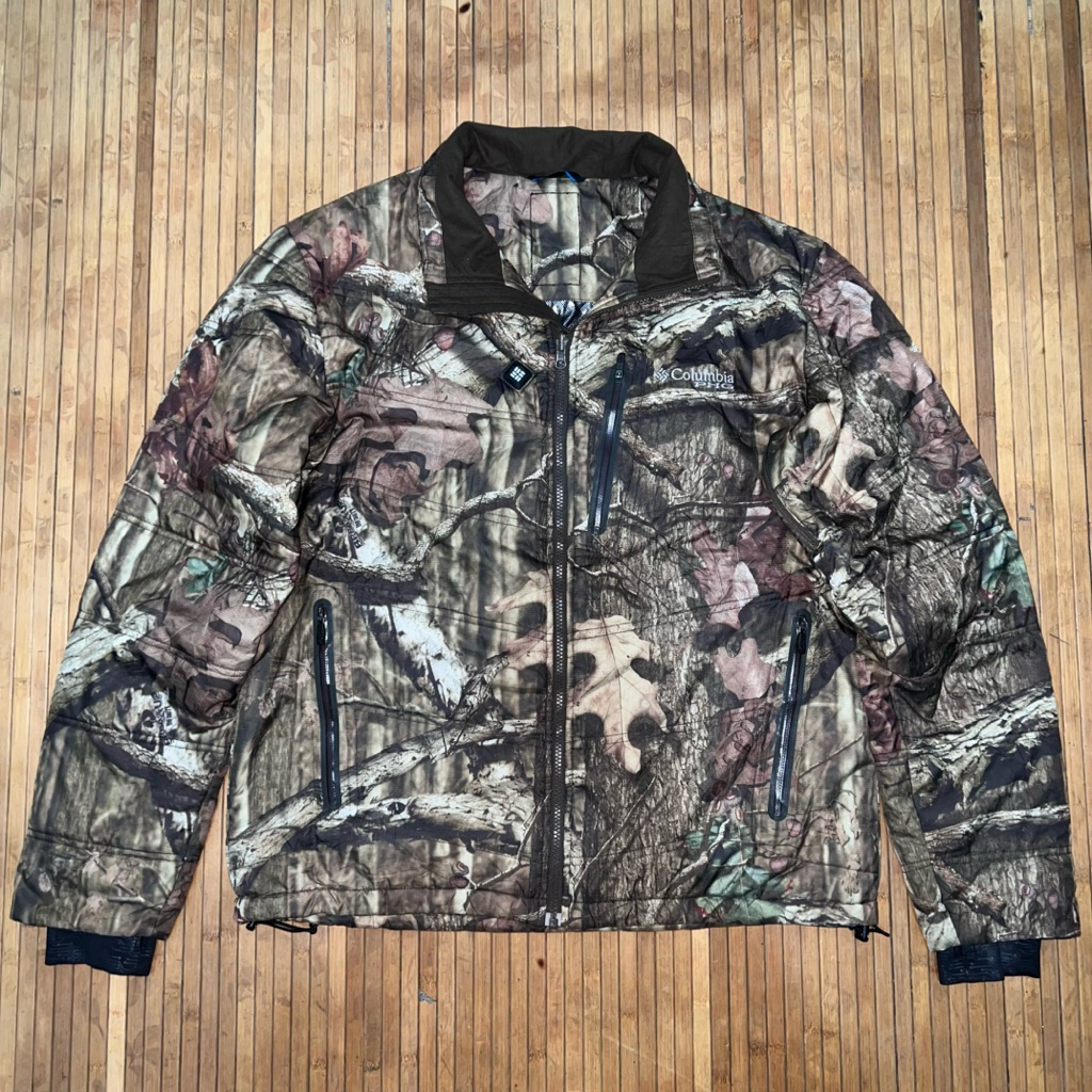 COLUMBIA OMNI-HEAT PFG CAMOUFLAGE HUNTING OUTDOOR HIKING CLIMBING MULTIPOCKET JACKET fjallraven Mamm
