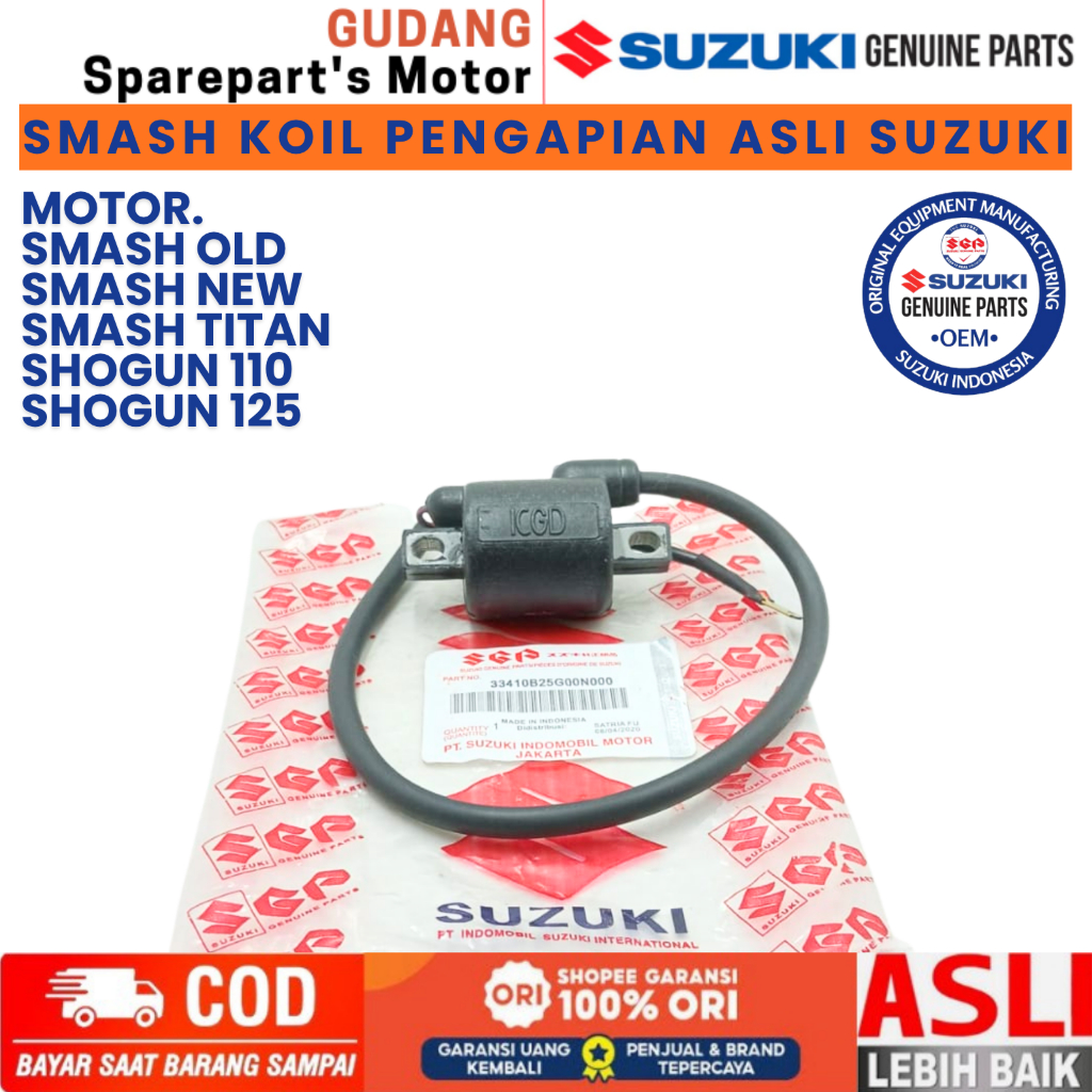 SMASH ORIGINAL KOIL SUZUKI SMASH OLD, KOIL SUZUKI SMASH NEW,KOIL SUZUKI SMASH TITAN, KOIL SUZUKI SHO