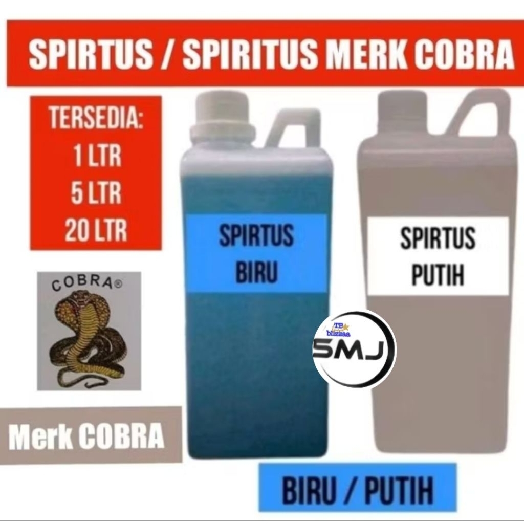 Spiritus 1 liter / Spirtus Biru / Spritus Putih / Spirtus 1 Liter