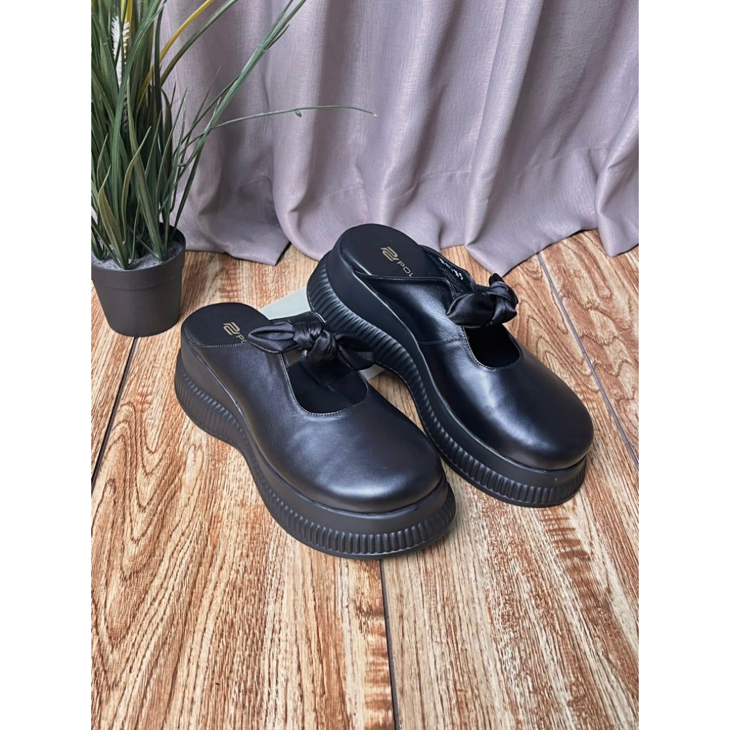 Pollux WPOKY 45 - Sandal Wedges Wanita Bahan Kulit Asli