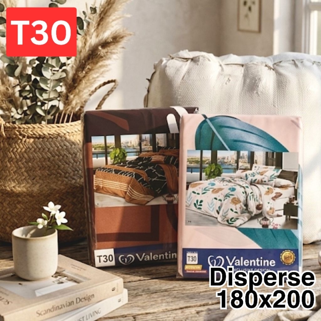 VALENTINE Sprei Disperse Motif 180*200 t30cm - Bahan Lembut, Motif Menarik
