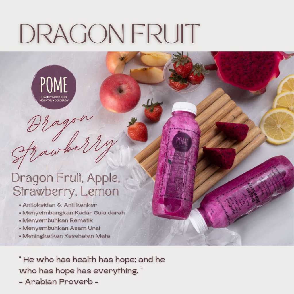 Jus Red Detoks -  Juice Smoothies 500ml, Jus Antioksidan, Kulit Glowing, Jus Pelangsing