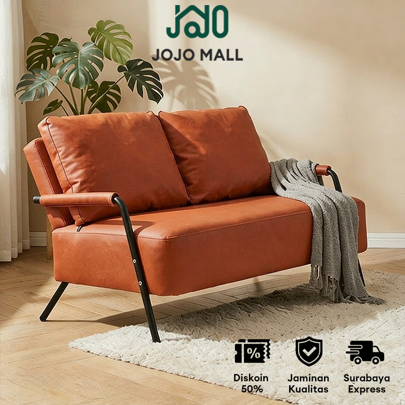 [Surabaya Express][Bantal Gratis] Sofa 1/2/3 Seater Sofa Ruang Tamu Sofa Minimalis Modern Sofa Kulit