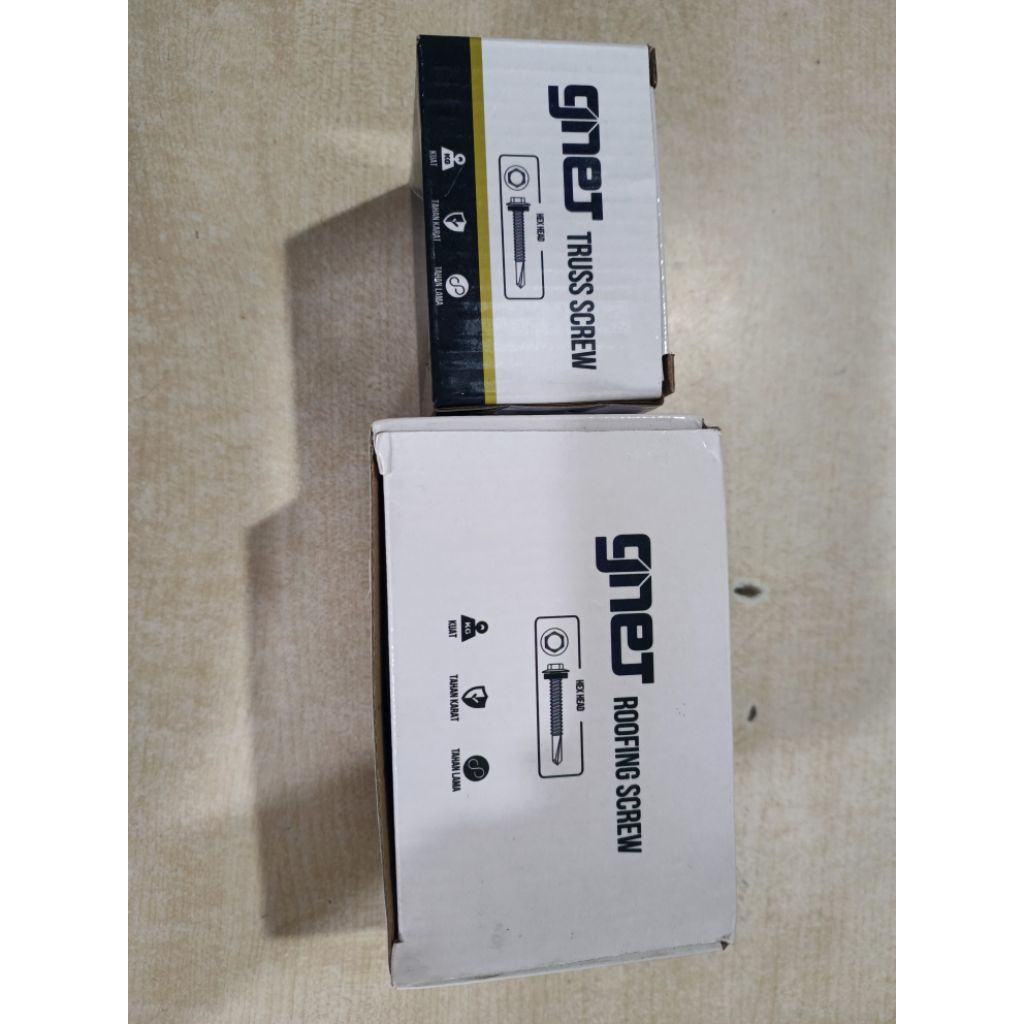 Baut GNET Truss Screw & Roofing Screw – Sekrup Baja Ringan Berkualitas