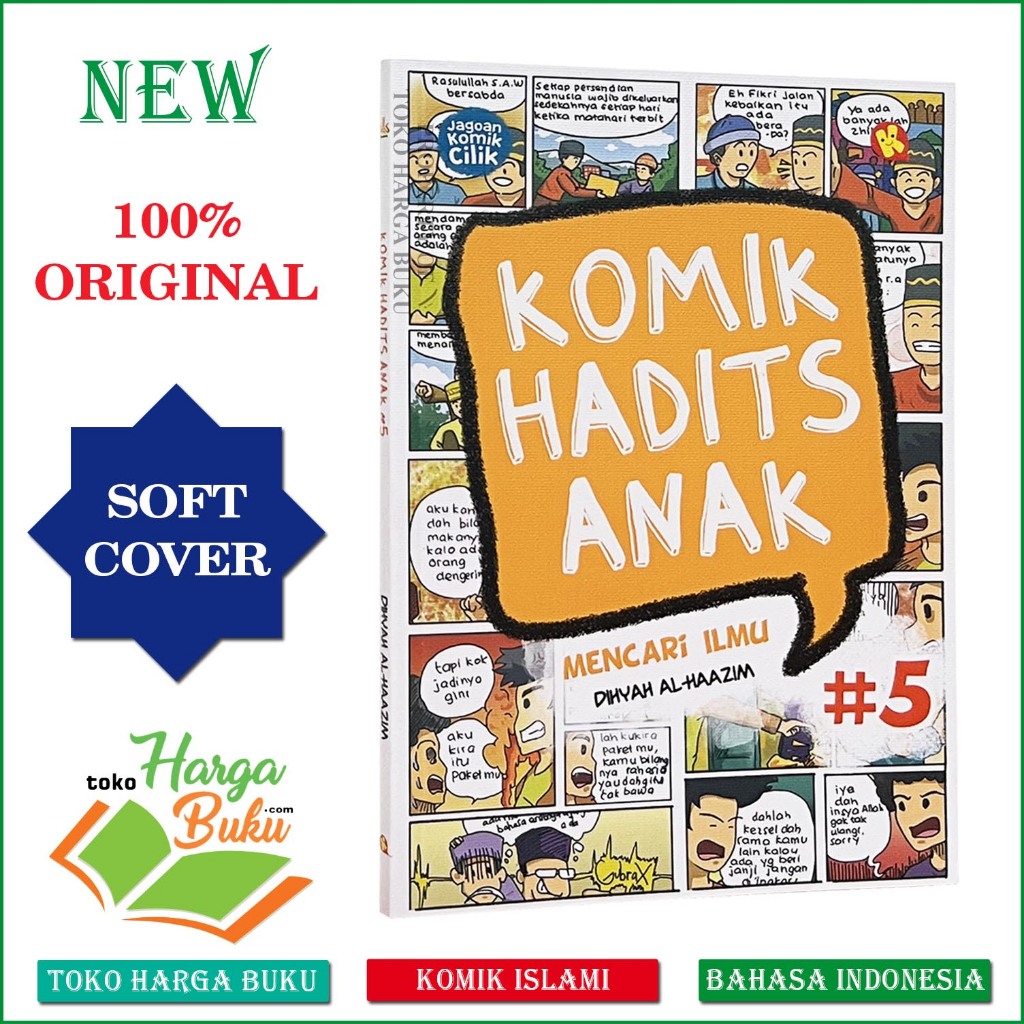 Foto Komik Hadits Anak JILID 5 Mencari Ilmu FULL COLOR Buku Anak Inspirasi Jagoan Cilik - Al Kautsar Kids