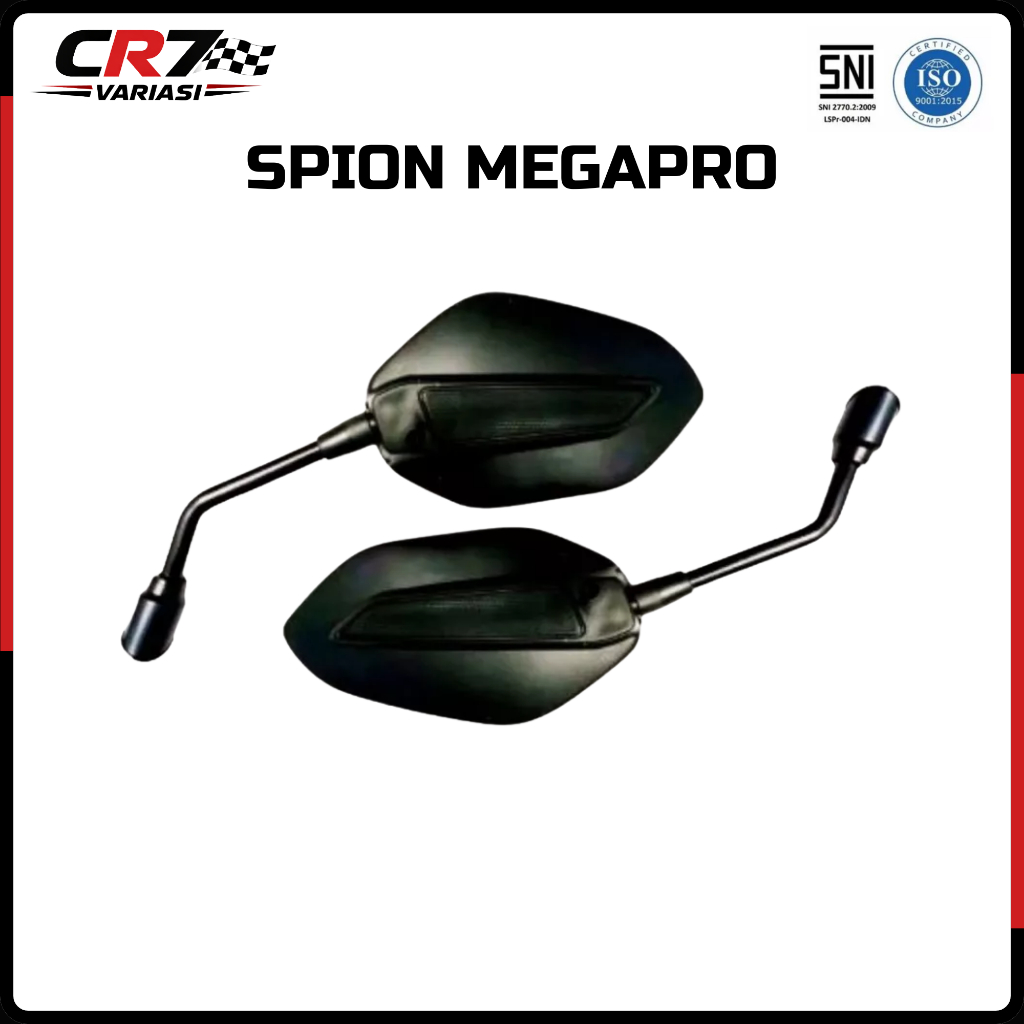 Kaca Spion Motor Megapro Honda CBR / Versa / Tiger Spion SNI ISO CR7 Variasi Motor