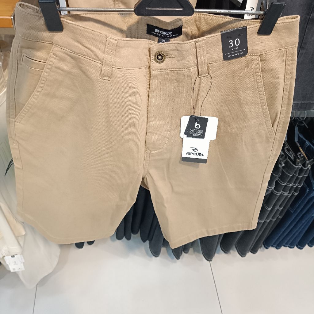 Celana pendek pria Ripcurl Classic surf chino khaki walkshort