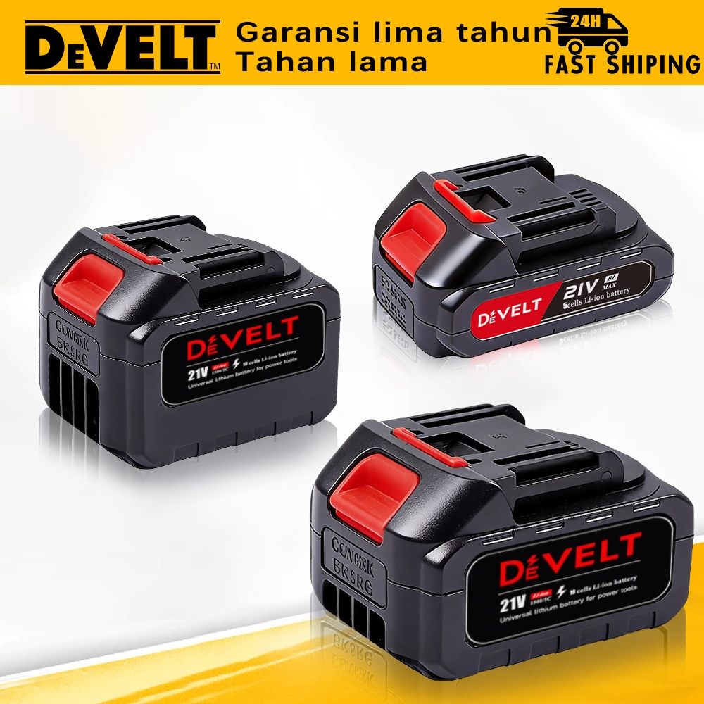 Baterai Lithium 21V Pengganti Makita Sel Li-ion Kapasitas Besar Daya Tahan Lama untuk Bor Listrik Ge