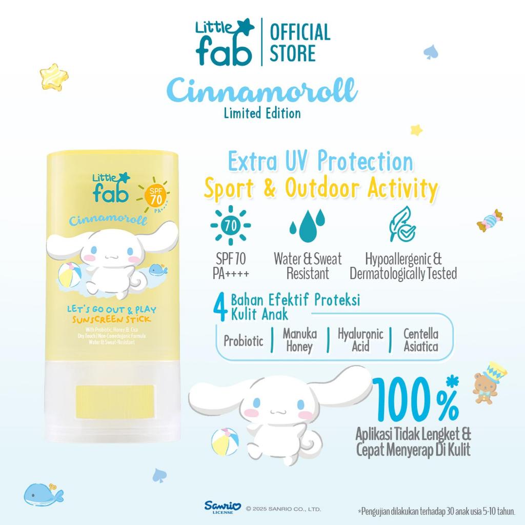 Little Fab Sunscreen Stick SFP 70 | Sunblok Anak
