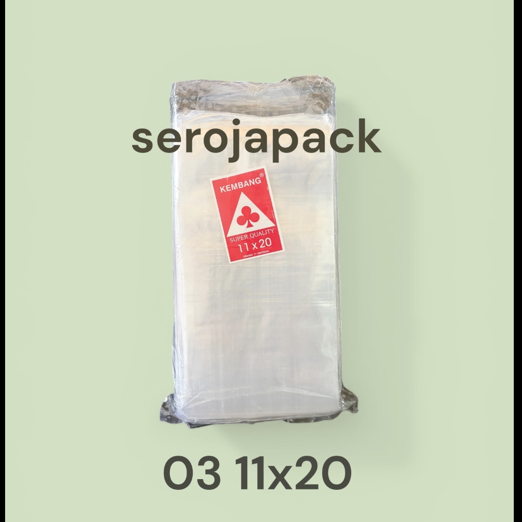 Plastik PP Bening Tebal 03 11x20