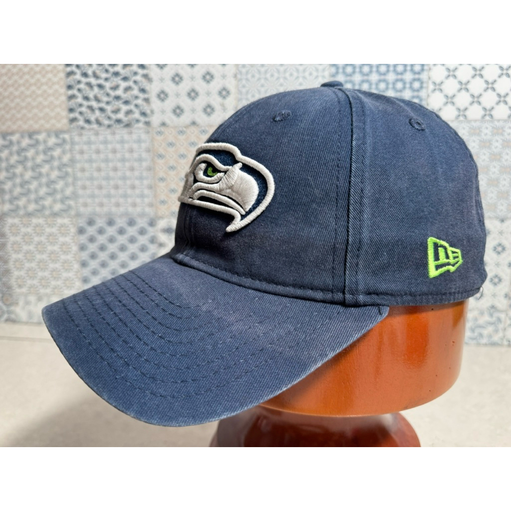Topi Second Brand Branded Seattle Seahawk By New Era Fitted Original Vintage Full Tag Furing