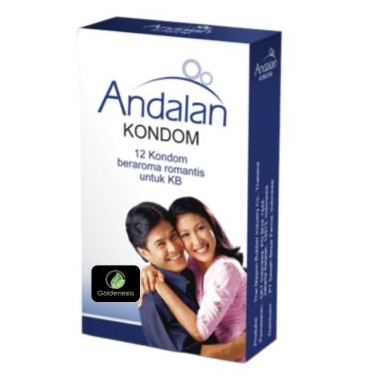 Kondom Andalan Isi 12 Bertekstur Bergerigi Berulir Beraroma Original