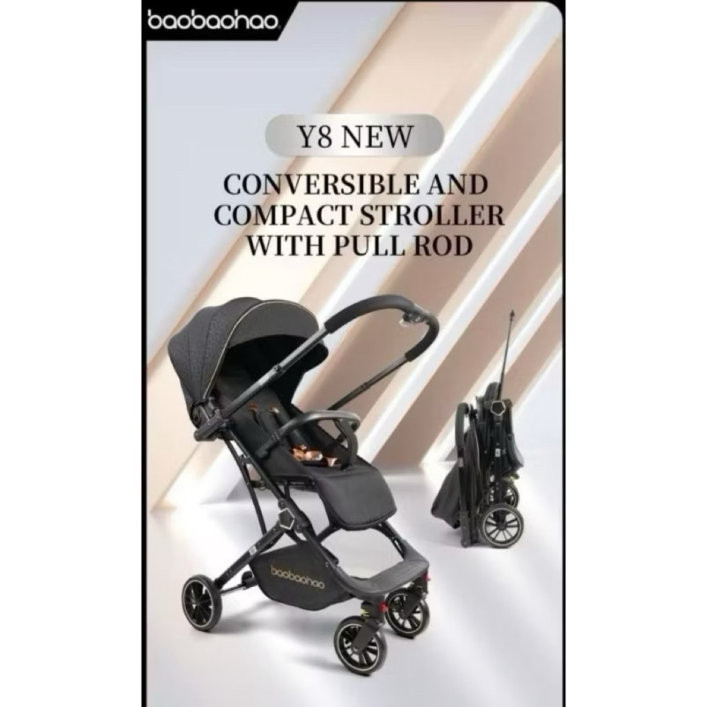 stroller baobaohao Y8 New warna black