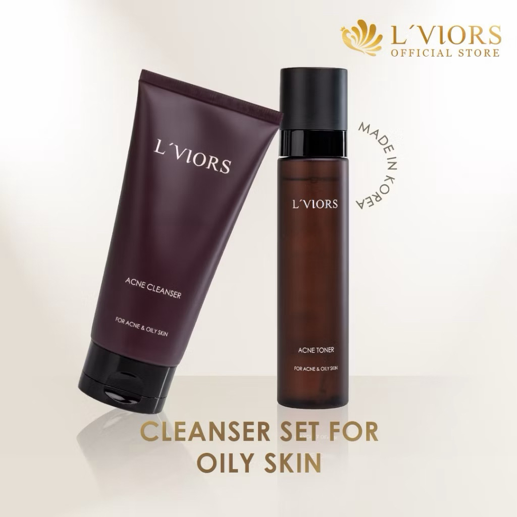 LViors 1Set Combo Acne Cleanser + Acne Toner Exp 2028