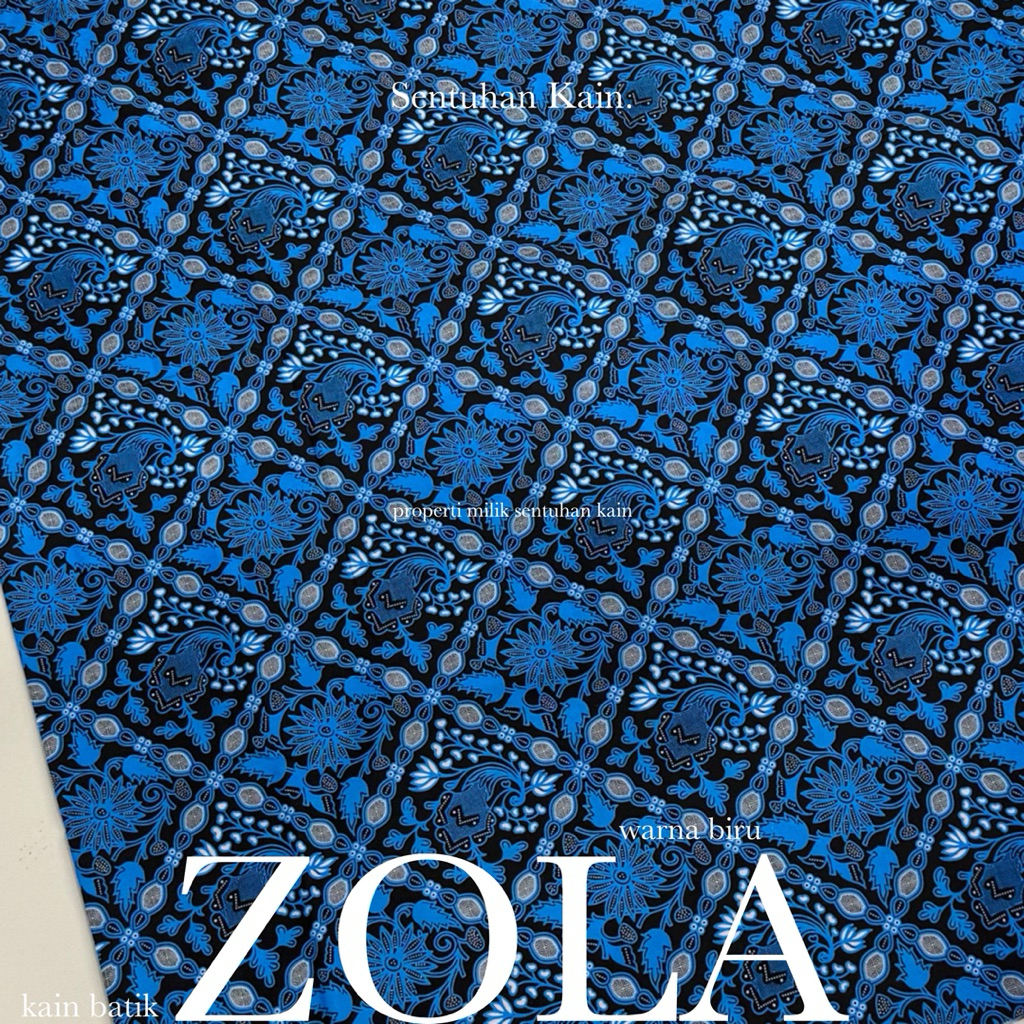 SENTUHAN KAIN - KAIN BATIK POLYESTER WARNA ZOLA
