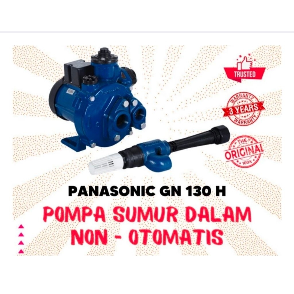 pompa air jet pump panasonic gn 130 125 watt bergaransi dan original
