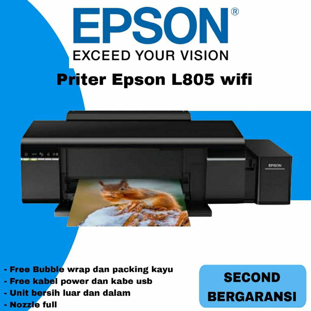 PRINTER EPSON L805 WIFI (6 TINTA) SECOND