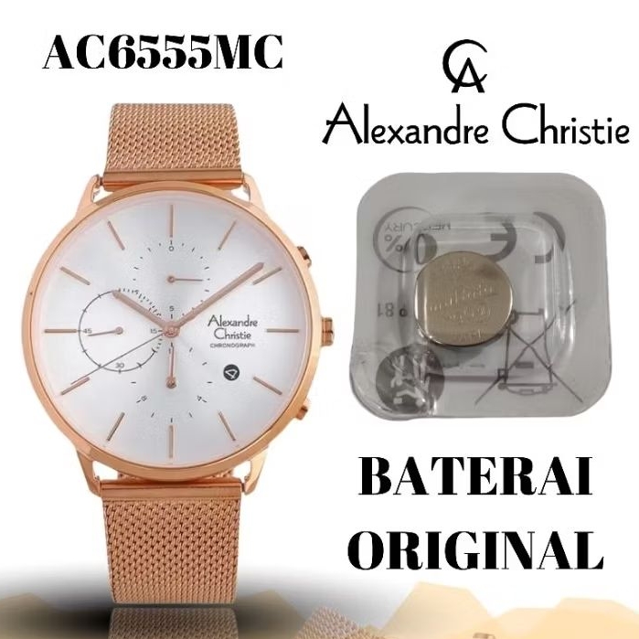 Baterai jam ALEXANDRE christie original AC6555MC