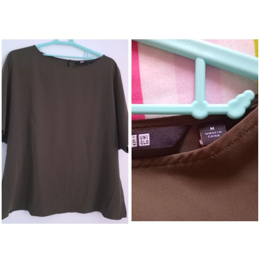 Preloved Blouse Uniqlo Size M Wanita