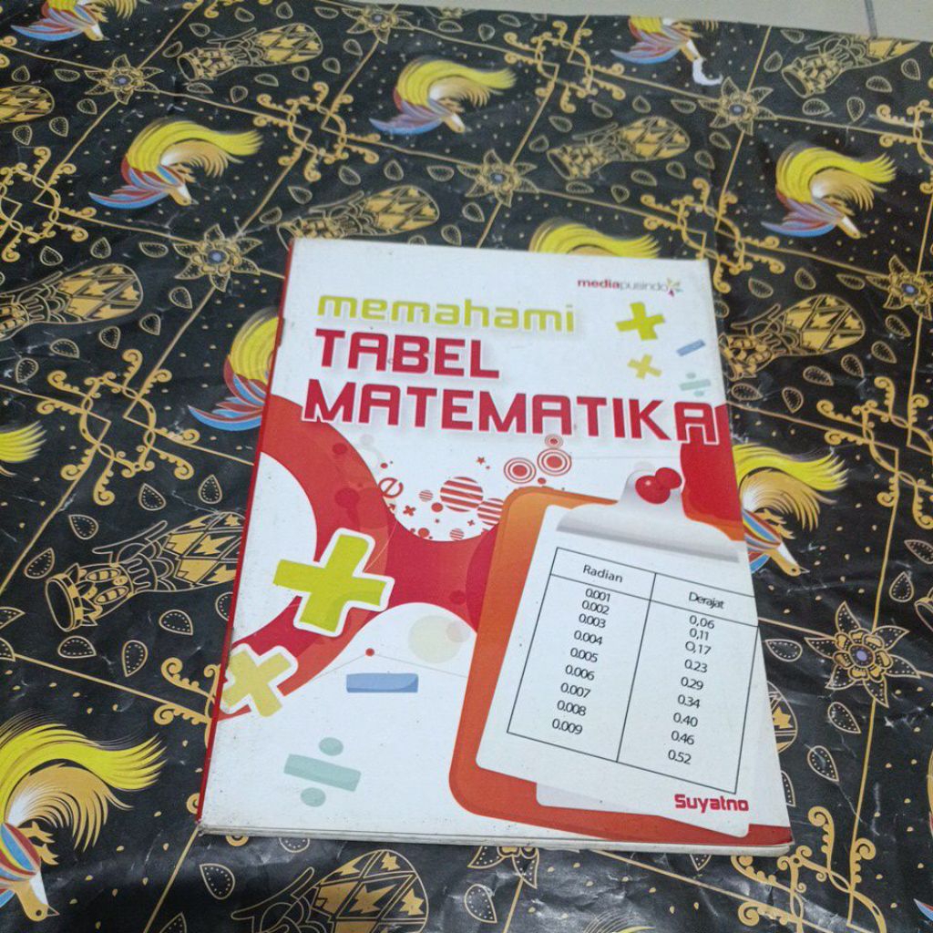 Buku Memahami Tabel Matematika