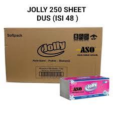 DUS Tisu Tissue Jolly 250 Sheet DUS ( ISI 48 )