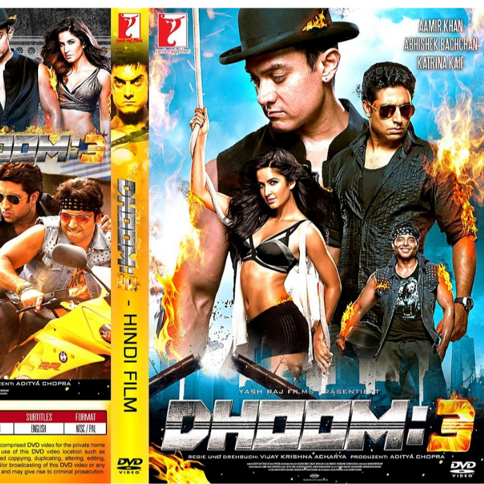 Kaset Film India Dhoom 1 2 3 Aksi Subtitle Indonesia