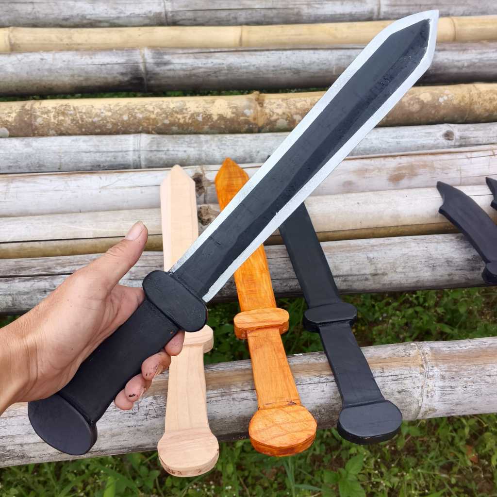 Pedang Kayu Panjang Peralatan Latihan Silat Beladiri IPSI - Pedang Kayu Miniatur