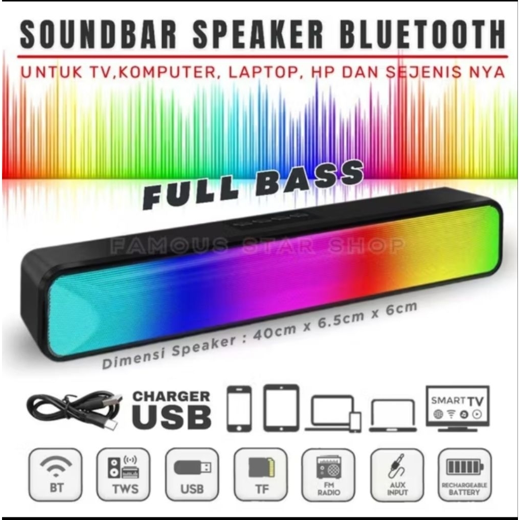 ptomo obral speaker bluetooth v9 RGB / speaker bluetooth super bass / speaker wireless / speaker blu